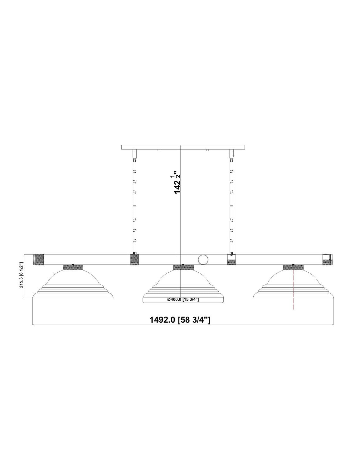Z-Lite - 3050-3BN-SBN - Three Light Billiard - Vanguard - Brushed Nickel