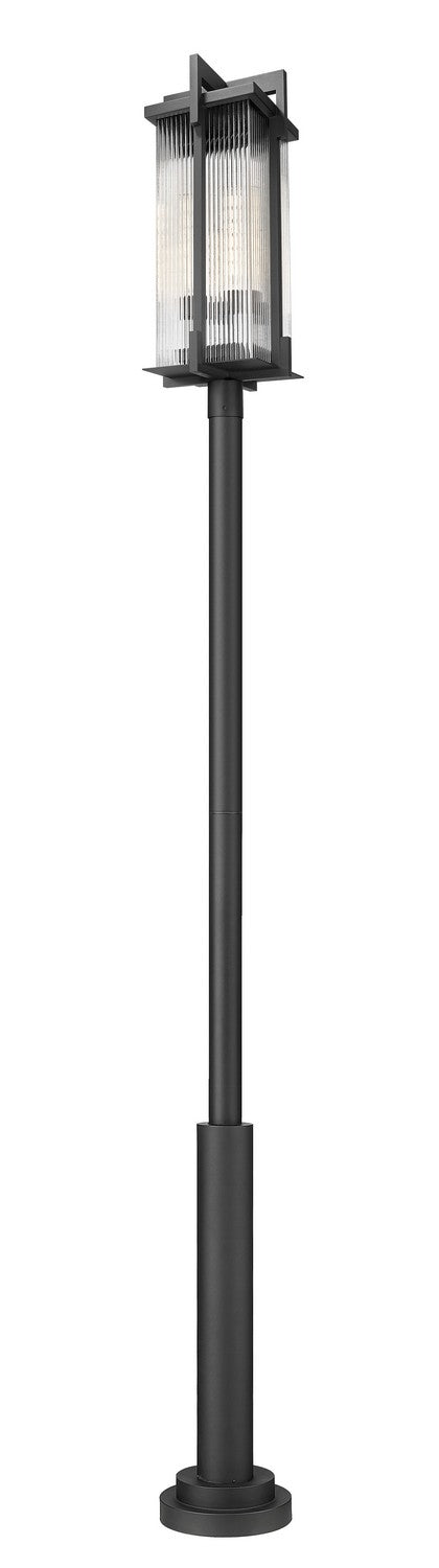 Z-Lite - 5031PHXLR-5010P-BK - Three Light Outdoor Post Mounted Fixture - Fortis - Sand Black