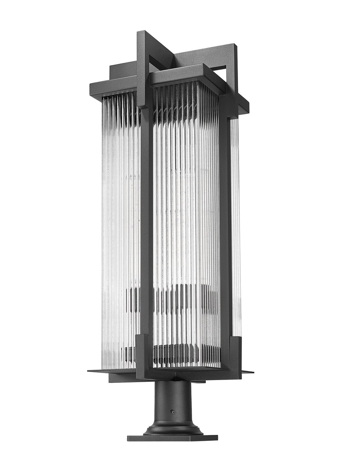 Z-Lite - 5031PHXLR-533PM-BK - Three Light Outdoor Pier Mounted Fixture - Fortis - Sand Black