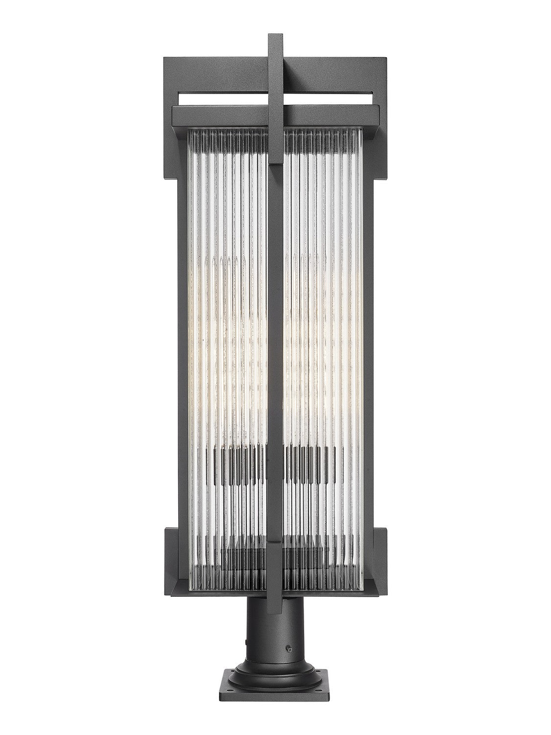 Z-Lite - 5031PHXLR-533PM-BK - Three Light Outdoor Pier Mounted Fixture - Fortis - Sand Black