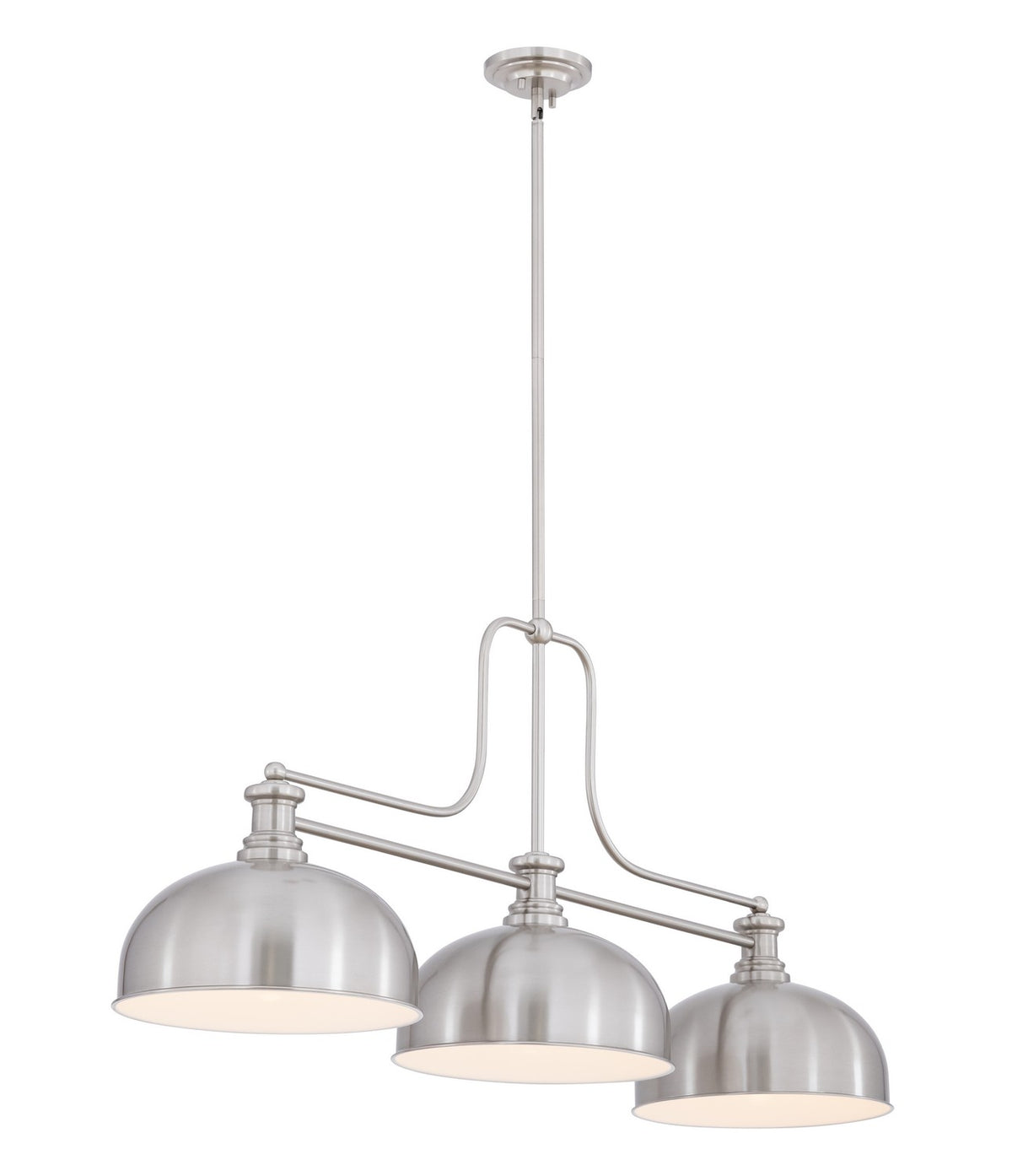 Z-Lite - 725-3BN-D13BN - Three Light Billiard - Melange - Brushed Nickel