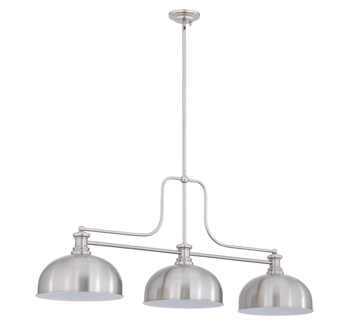 Z-Lite - 725-3BN-D13BN - Three Light Billiard - Melange - Brushed Nickel