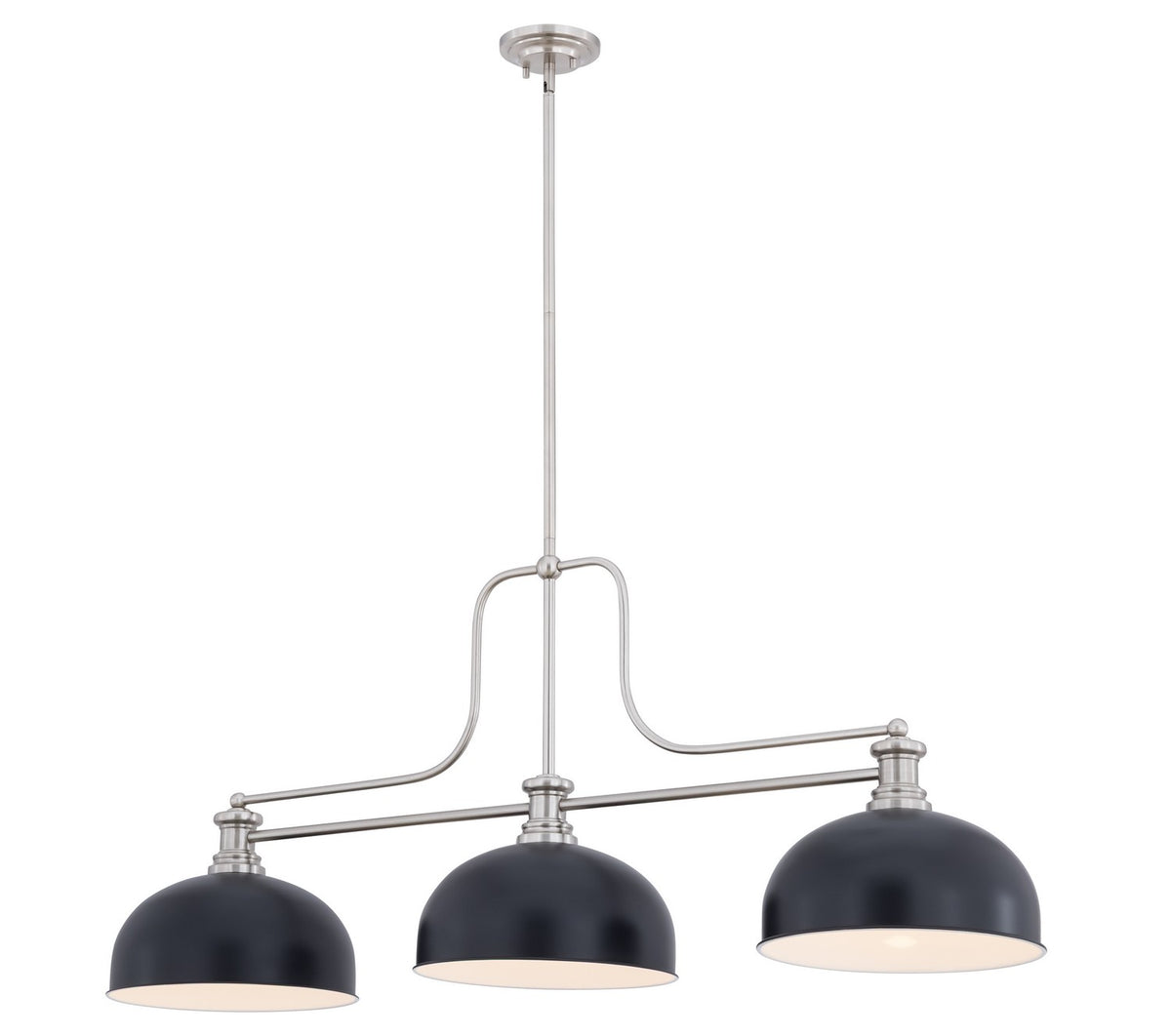 Z-Lite - 725-3BN-D13MB - Three Light Billiard - Melange - Brushed Nickel