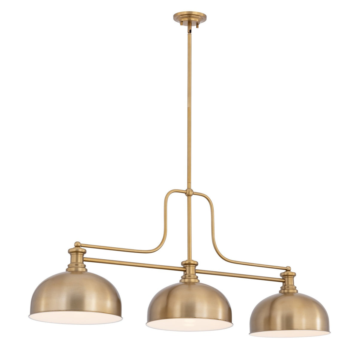 Z-Lite - 725-3HBR-D13HBR - Three Light Billiard - Melange - Heritage Brass