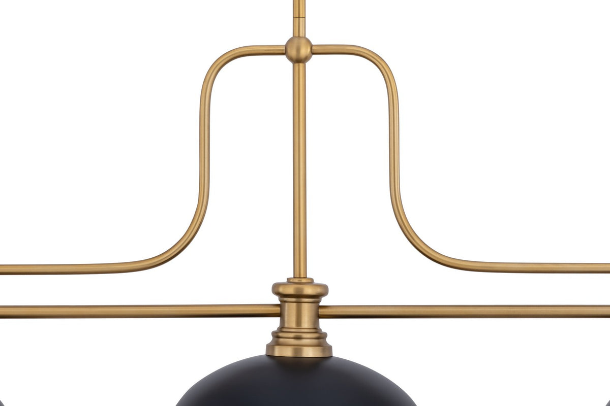 Z-Lite - 725-3HBR-D13MB - Three Light Billiard - Melange - Heritage Brass