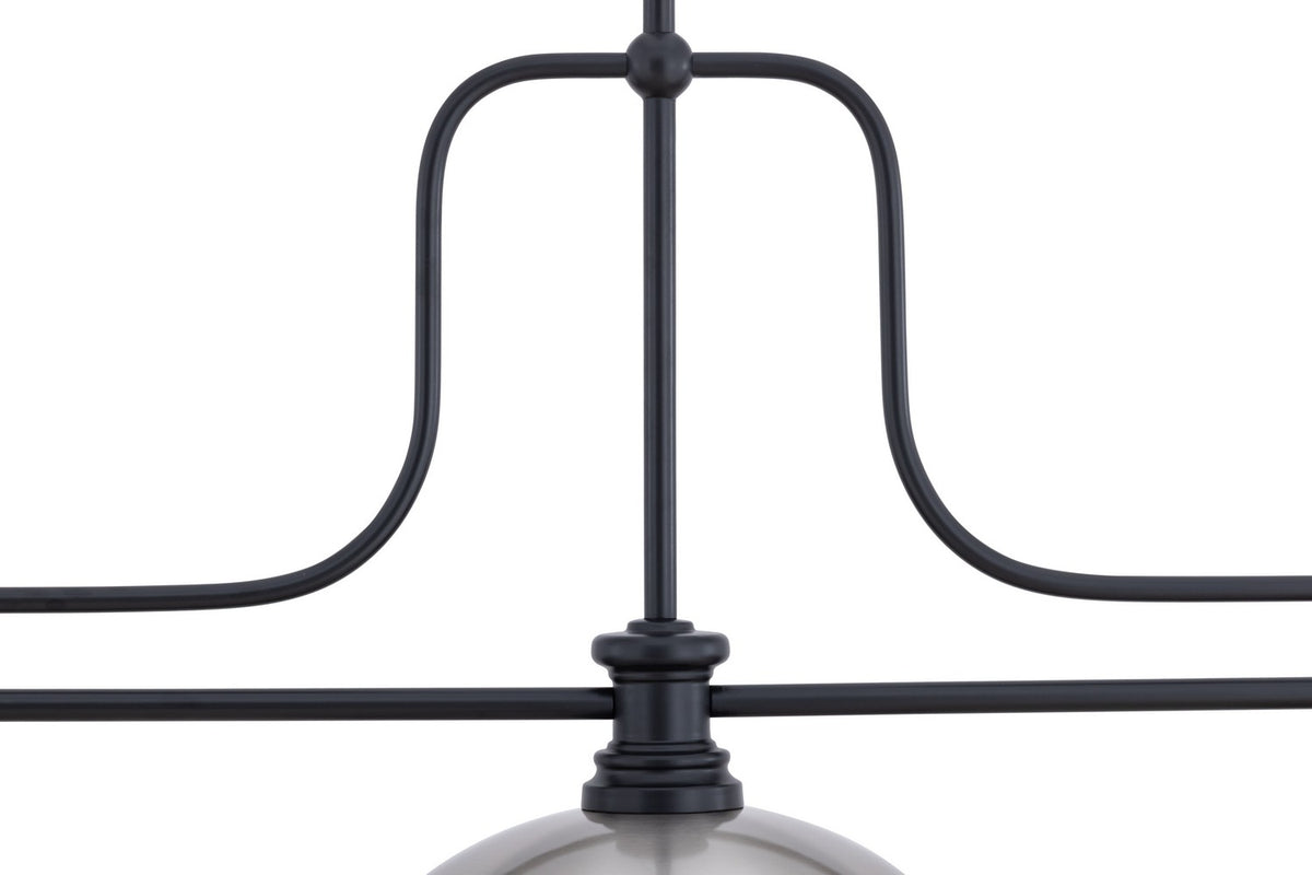 Z-Lite - 725-3MB-D13BN - Three Light Billiard - Melange - Matte Black