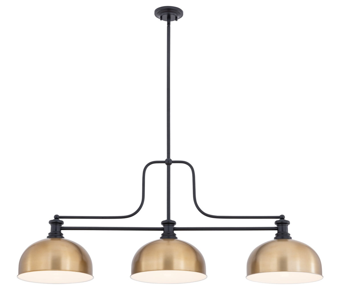 Z-Lite - 725-3MB-D13HBR - Three Light Billiard - Melange - Matte Black