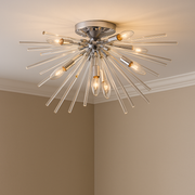 Polaris Eight Light Flush Mount