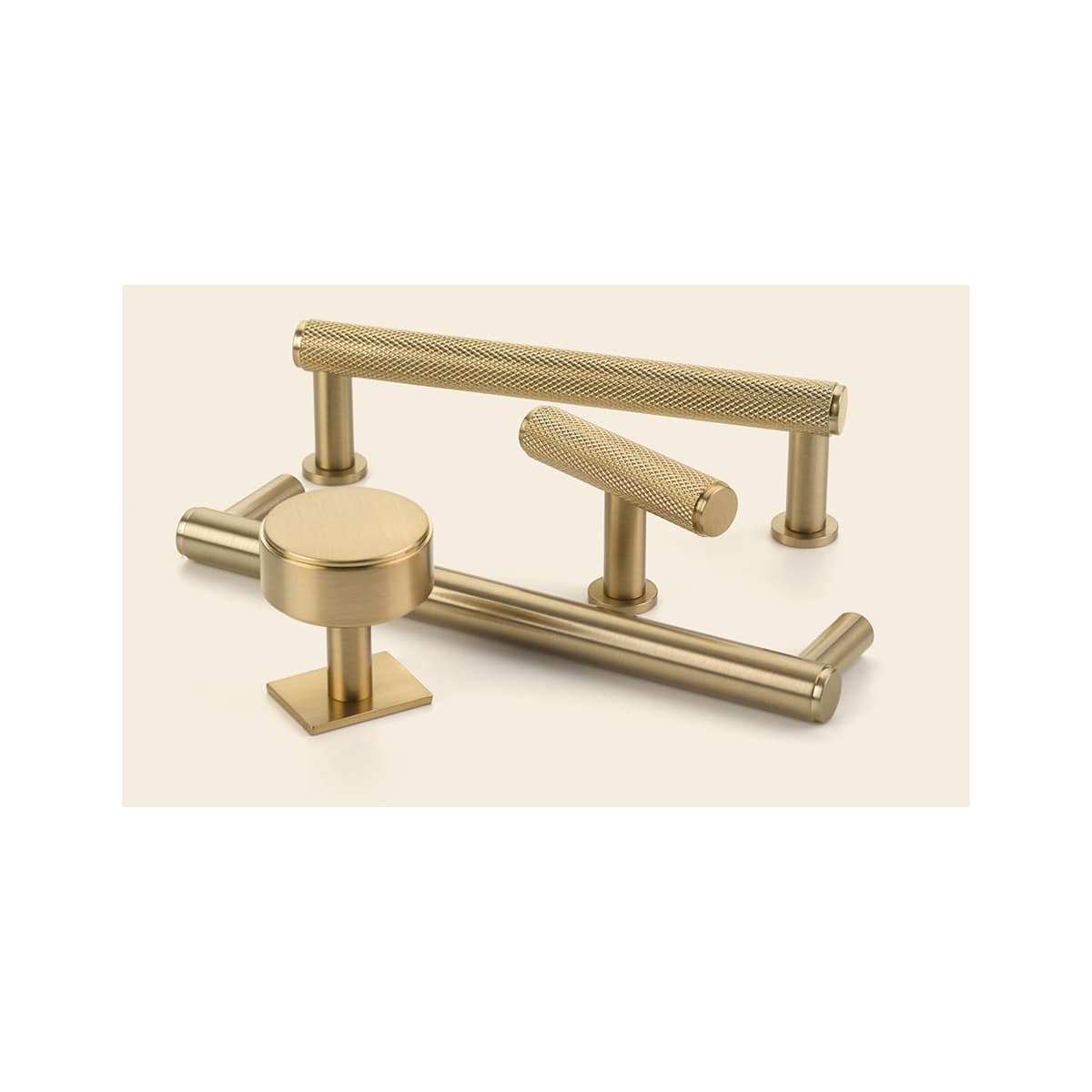 Schaub and Company - 5005-MB - Pub House 5" Center to Center Knurled Handle Solid Brass Cabinet Bar Handle / Drawer Bar Pull in Matte Black