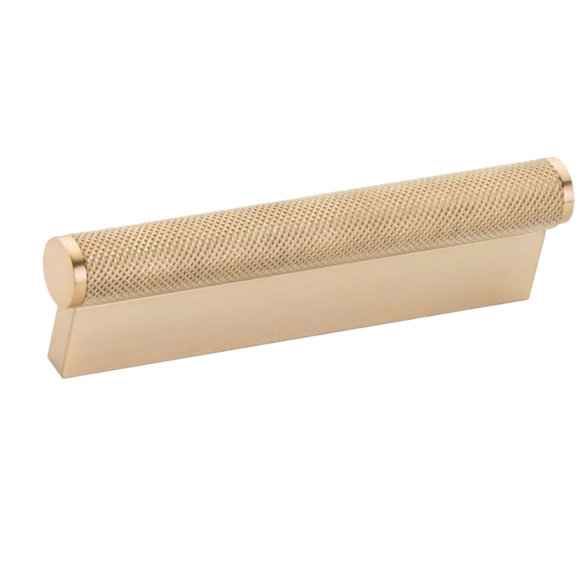 MODO 4" Center to Center Euro Modern Diamond Knurled Solid Bar Pinch Cabinet Handle / Drawer Pull