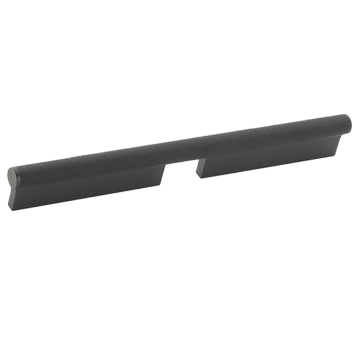 Schaub and Company - 1202-MB - MODO Euro Modern 6" Center to Center Cabinet Pull with Knurled Metal Handle - Made in Brazil in Matte Black