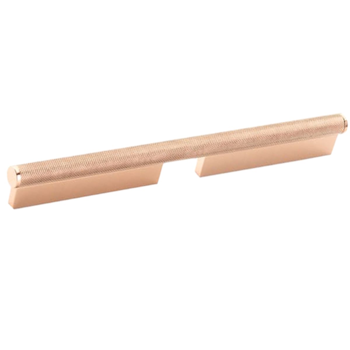 MODO Euro Modern 6" Center to Center Cabinet Pull with Knurled Metal Handle - Made in Brazil