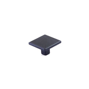 Schaub and Company - 20015-MB - Quadrato 1-3/8" Industrial Modern Diamond Knurled Square Luxury Cabinet Knob - Made in Italy in Matte Black