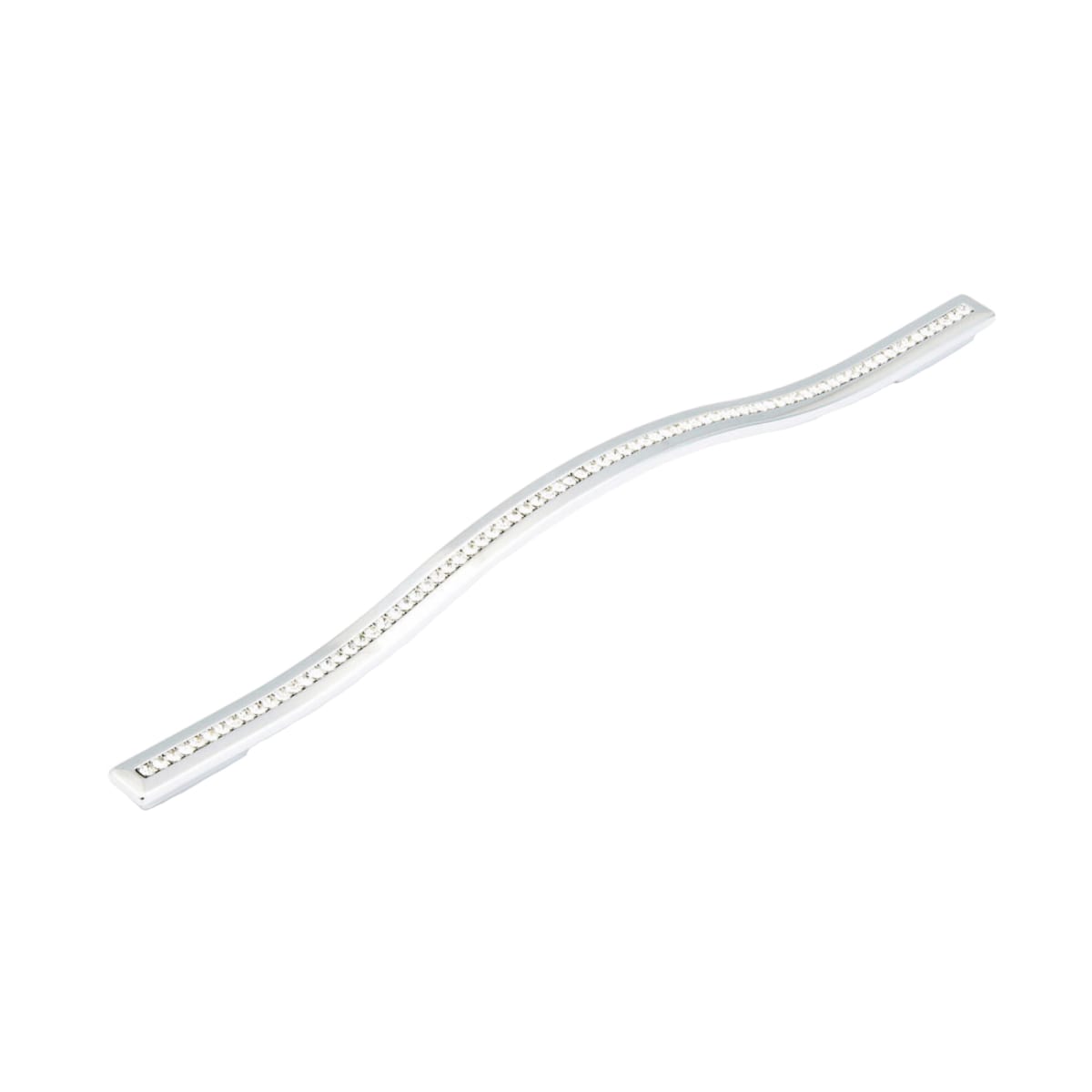 Skyevale 12-5/8" Center to Center Luxury Designer Appliance Handle Pull with Crystal Accents - Made in Italy
