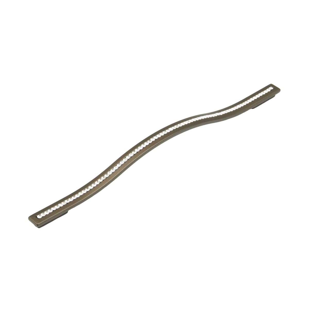 Skyevale 12-5/8" Center to Center Luxury Designer Appliance Handle Pull with Crystal Accents - Made in Italy