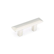 Schaub and Company - 304-15 - SkyeVale 1-1/4" Center to Center Contemporary Sleek Beveled Cabinet Bar Handle / Drawer Bar Pull - Made in Italy in Satin Nickel