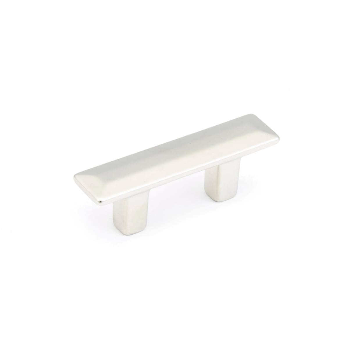 Schaub and Company - 304-15 - SkyeVale 1-1/4" Center to Center Contemporary Sleek Beveled Cabinet Bar Handle / Drawer Bar Pull - Made in Italy in Satin Nickel