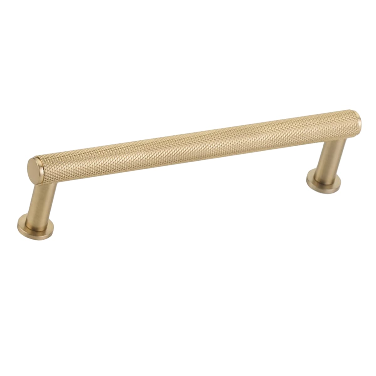 Pub House 5" Center to Center Knurled Handle Solid Brass Cabinet Bar Handle / Drawer Bar Pull