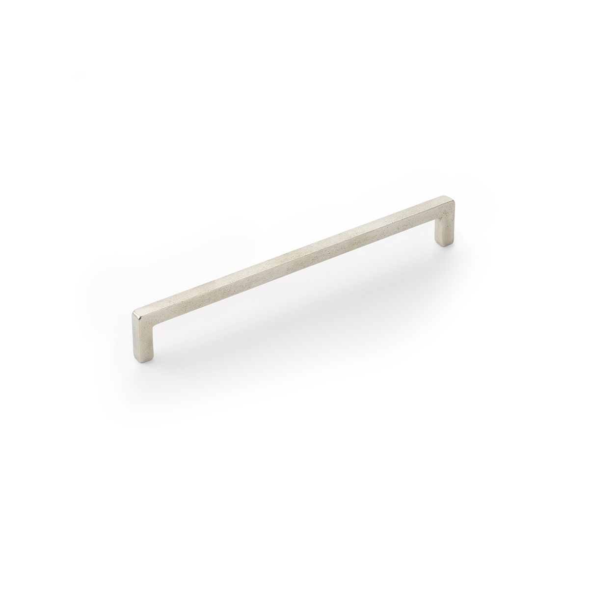 Schaub and Company - 788-10-PWB - Vinci 10" Center to Center Rustic Cast Bronze Large Cabinet Handle / Drawer Pull - Made in Italy in Polished White Bronze