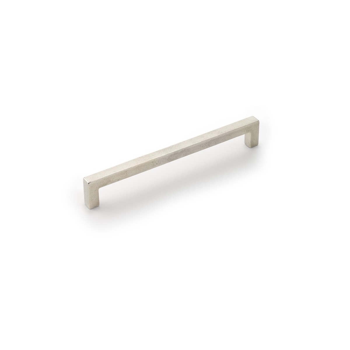 Schaub and Company - 788-12A-PWB - Vinci 12" Center to Center Rustic Contemporary Cast Bronze Appliance Handle Pull - Made in Italy in Polished White Bronze