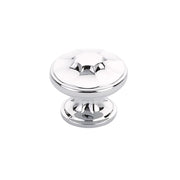 Schaub and Company - 876-26 - Empire 1-3/8" Decorative Round Fluted Cabinet Knob / Drawer Knob in Polished Chrome