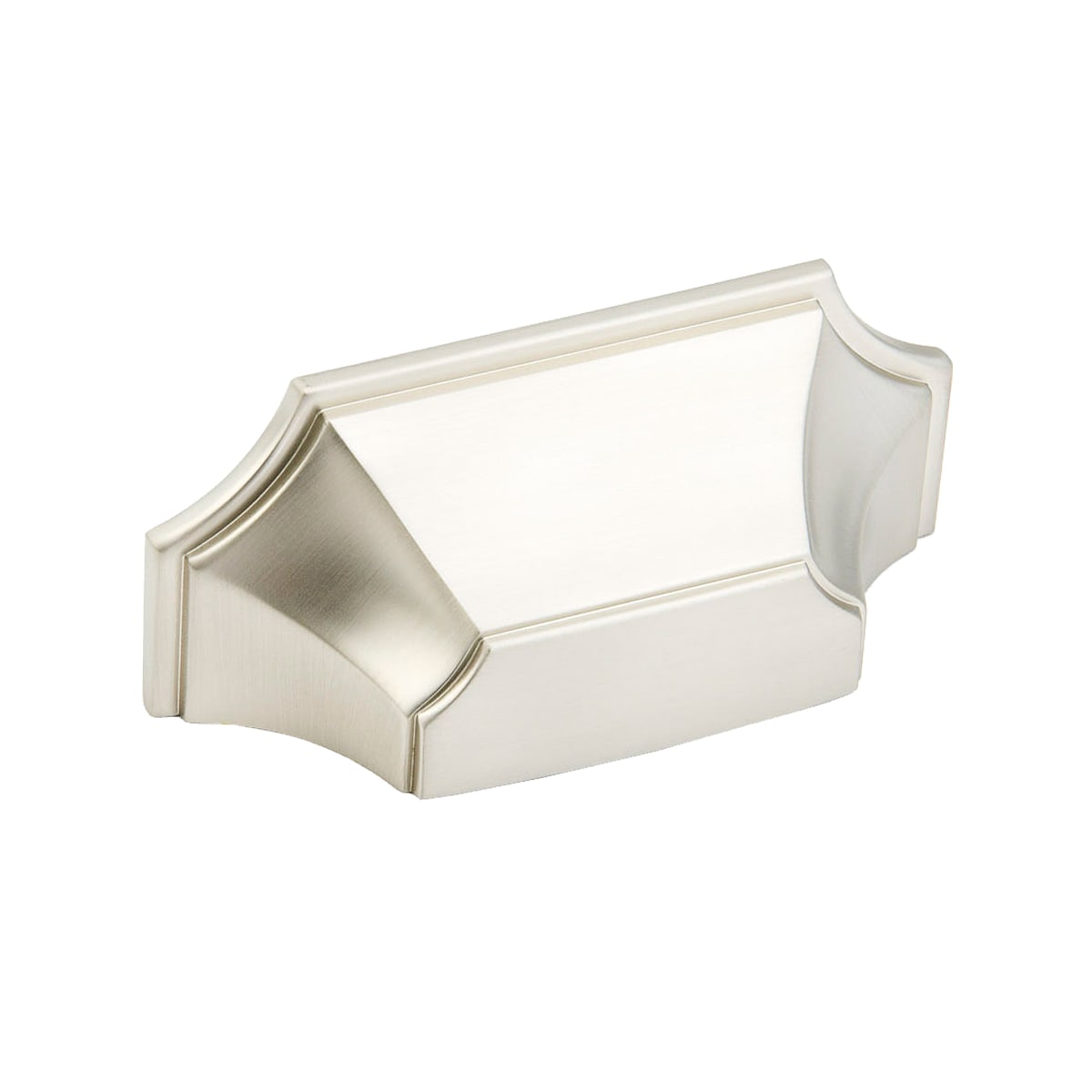 Empire 3" Center to Center Scalloped Shell Contemporary Cabinet Cup Handle / Drawer Cup Pull