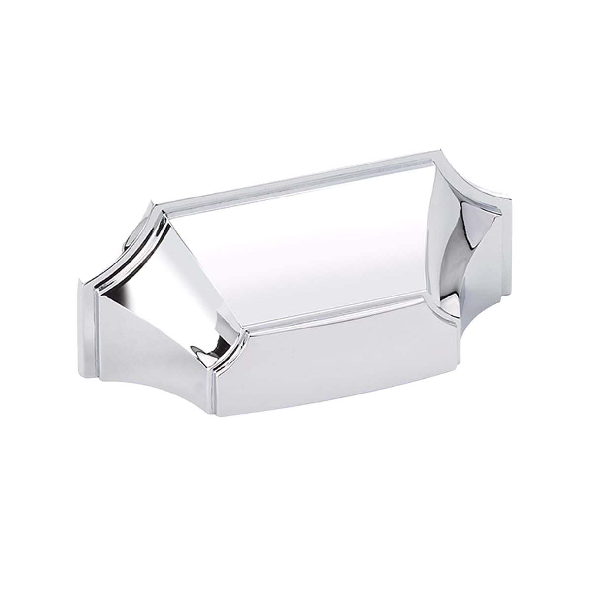 Empire 3" Center to Center Scalloped Shell Contemporary Cabinet Cup Handle / Drawer Cup Pull