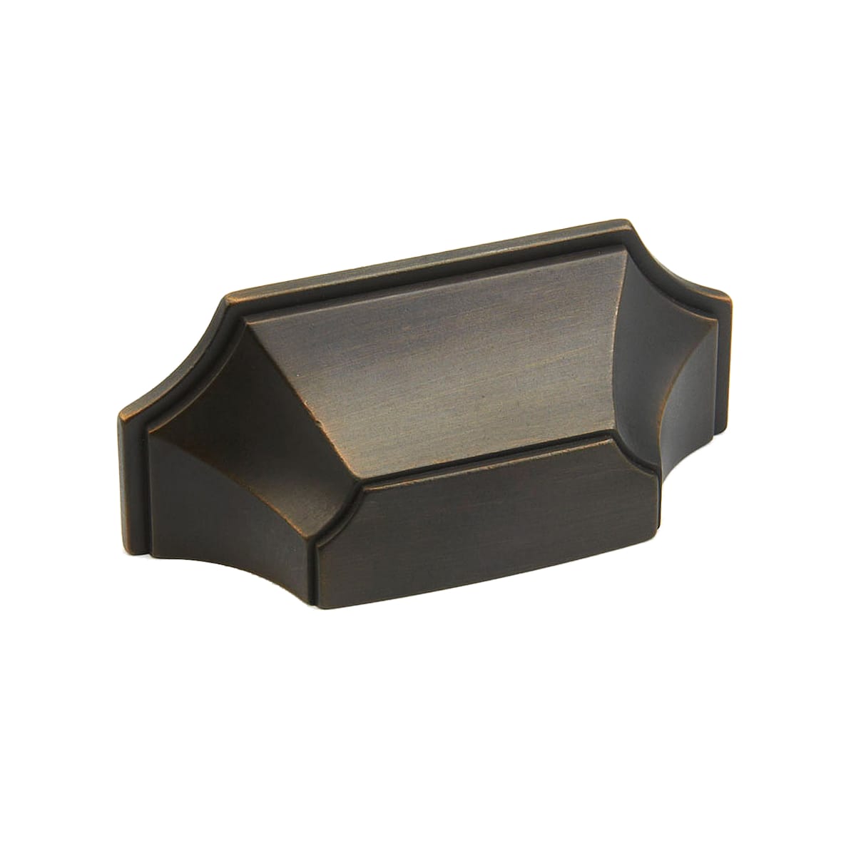 Empire 3" Center to Center Scalloped Shell Contemporary Cabinet Cup Handle / Drawer Cup Pull