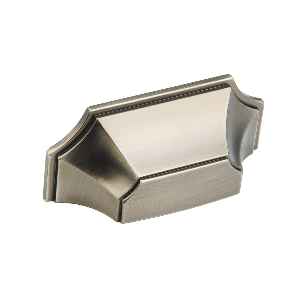 Empire 3" Center to Center Scalloped Shell Contemporary Cabinet Cup Handle / Drawer Cup Pull