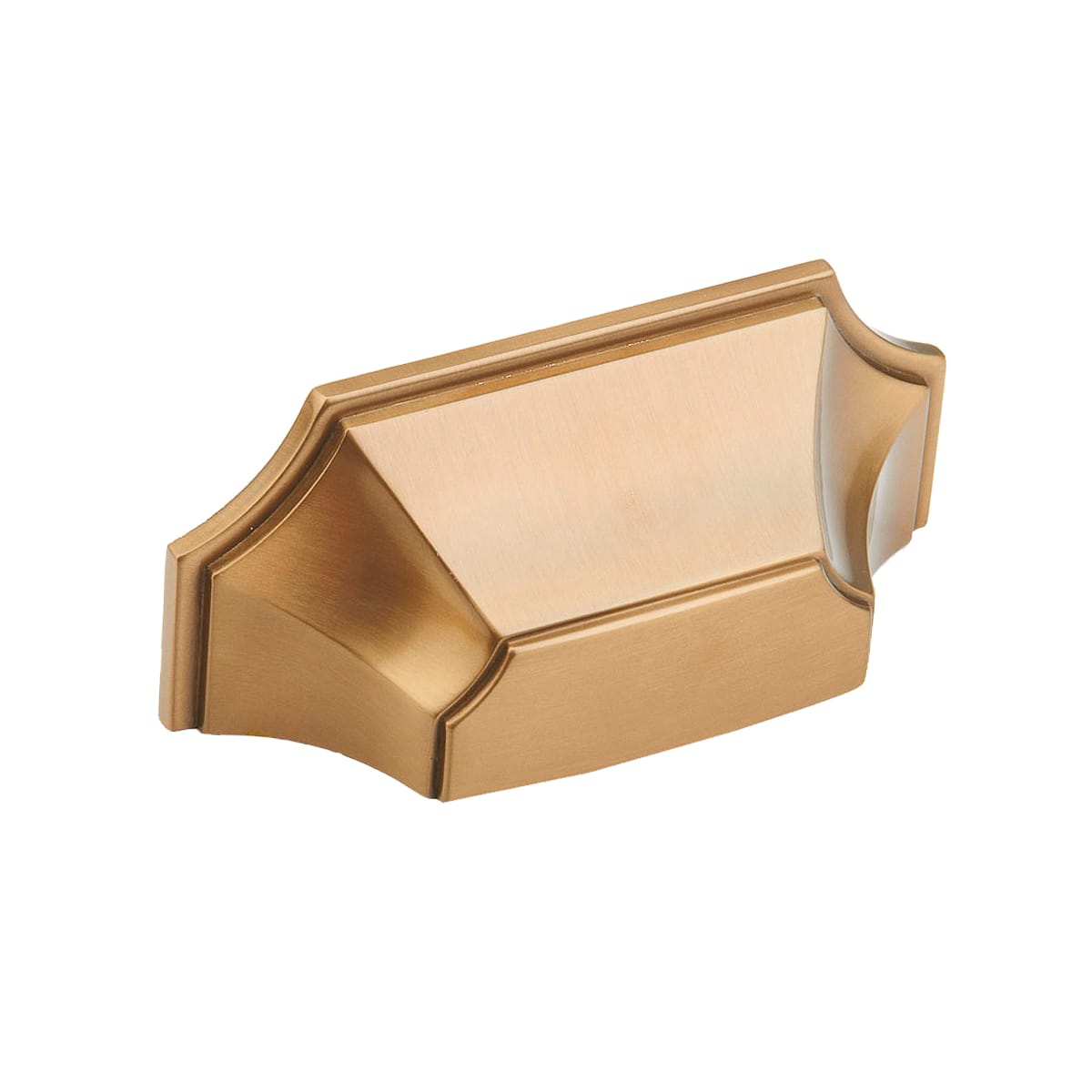 Empire 3" Center to Center Scalloped Shell Contemporary Cabinet Cup Handle / Drawer Cup Pull