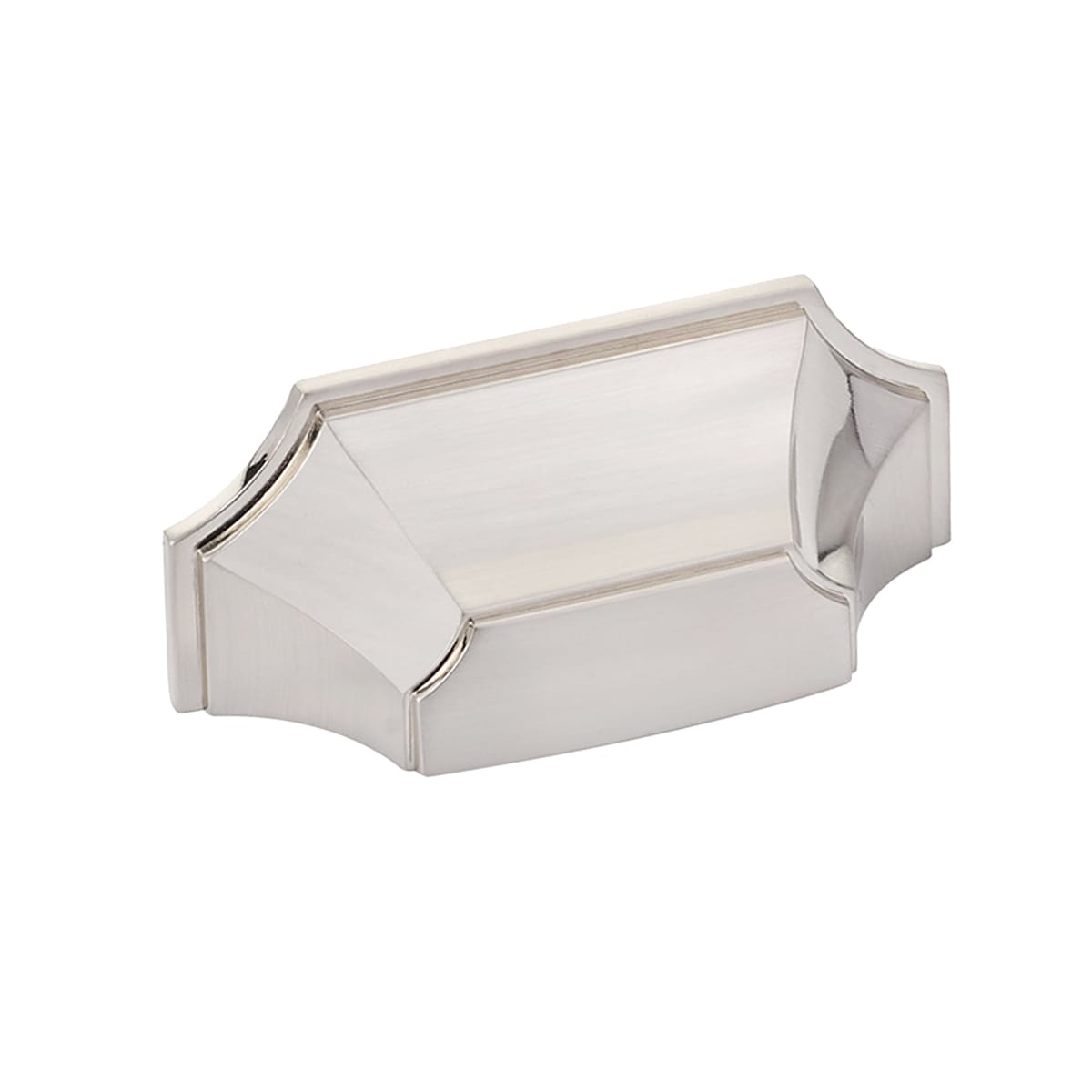 Empire 3" Center to Center Scalloped Shell Contemporary Cabinet Cup Handle / Drawer Cup Pull