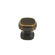 Schaub and Company - 882-ABZ-10PACK - Empire Pack of (10) 1-1/4" Classical Traditional Square Cabinet Knobs / Drawer Knobs in Ancient Bronze