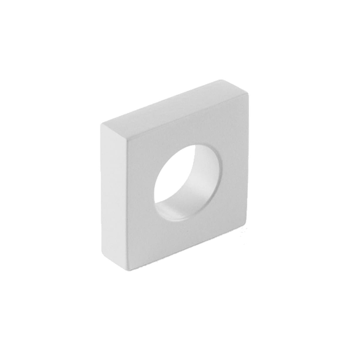Cafe Modern Square 1" Open Ring Slot Cabinet Knob / Drawer Knob - Solid Brass