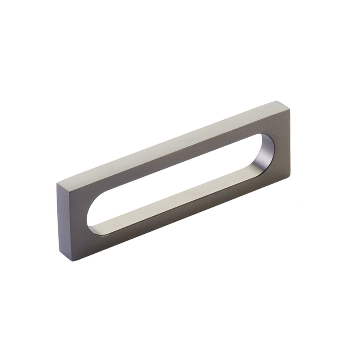 Cafe Modern 3-1/2" Center to Center Rectangular Pill Cabinet Handle / Drawer Pull - Solid Brass