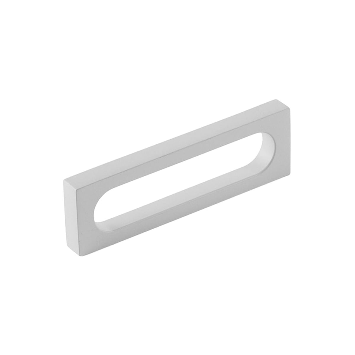 Cafe Modern 3-1/2" Center to Center Rectangular Pill Cabinet Handle / Drawer Pull - Solid Brass