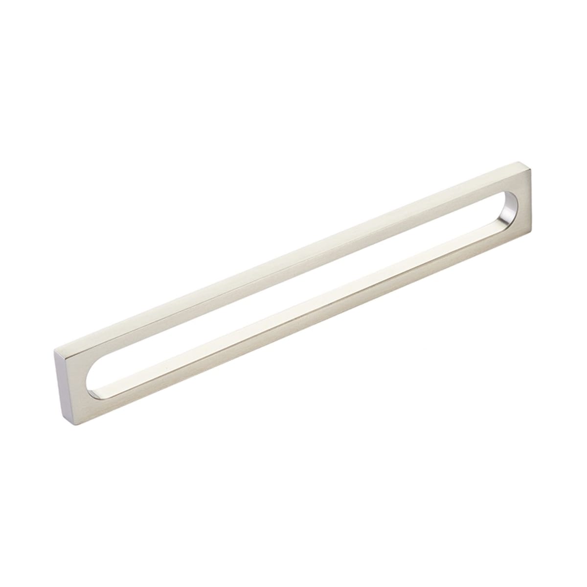 Cafe Modern 8" Center to Center Rectangular Pill Oval Cabinet Handle / Drawer Pull - Solid Brass