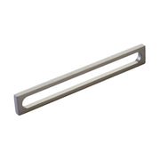 Schaub and Company - 10034-GM - Cafe Modern 8" Center to Center Rectangular Pill Oval Cabinet Handle / Drawer Pull - Solid Brass in Gun Metal