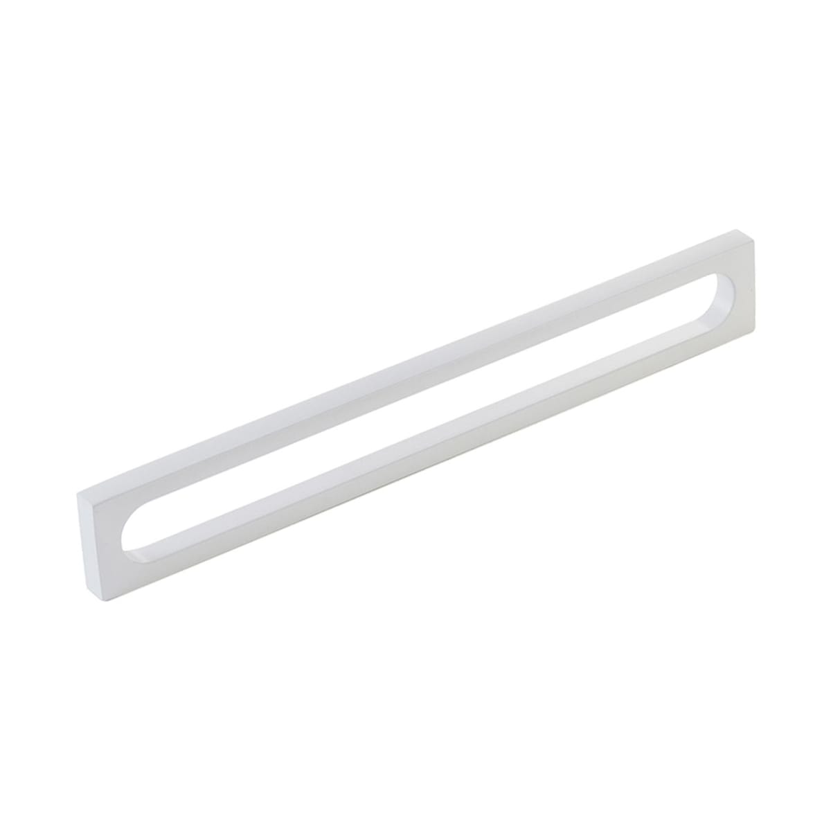 Cafe Modern 8" Center to Center Rectangular Pill Oval Cabinet Handle / Drawer Pull - Solid Brass