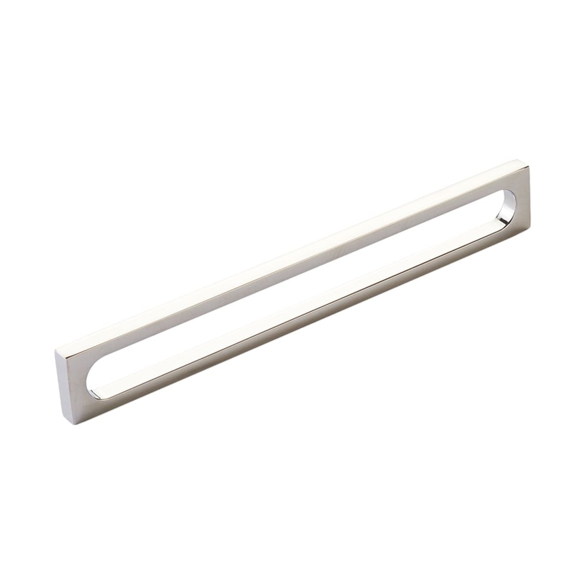 Cafe Modern 8" Center to Center Rectangular Pill Oval Cabinet Handle / Drawer Pull - Solid Brass