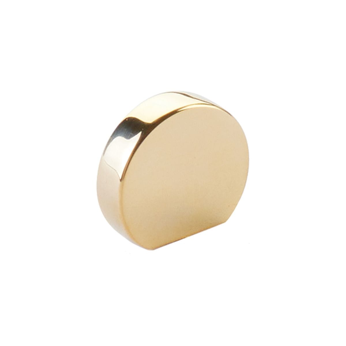 Cafe Modern 1" Disc Luxury Cabinet Knob / Drawer Knob - Solid Brass