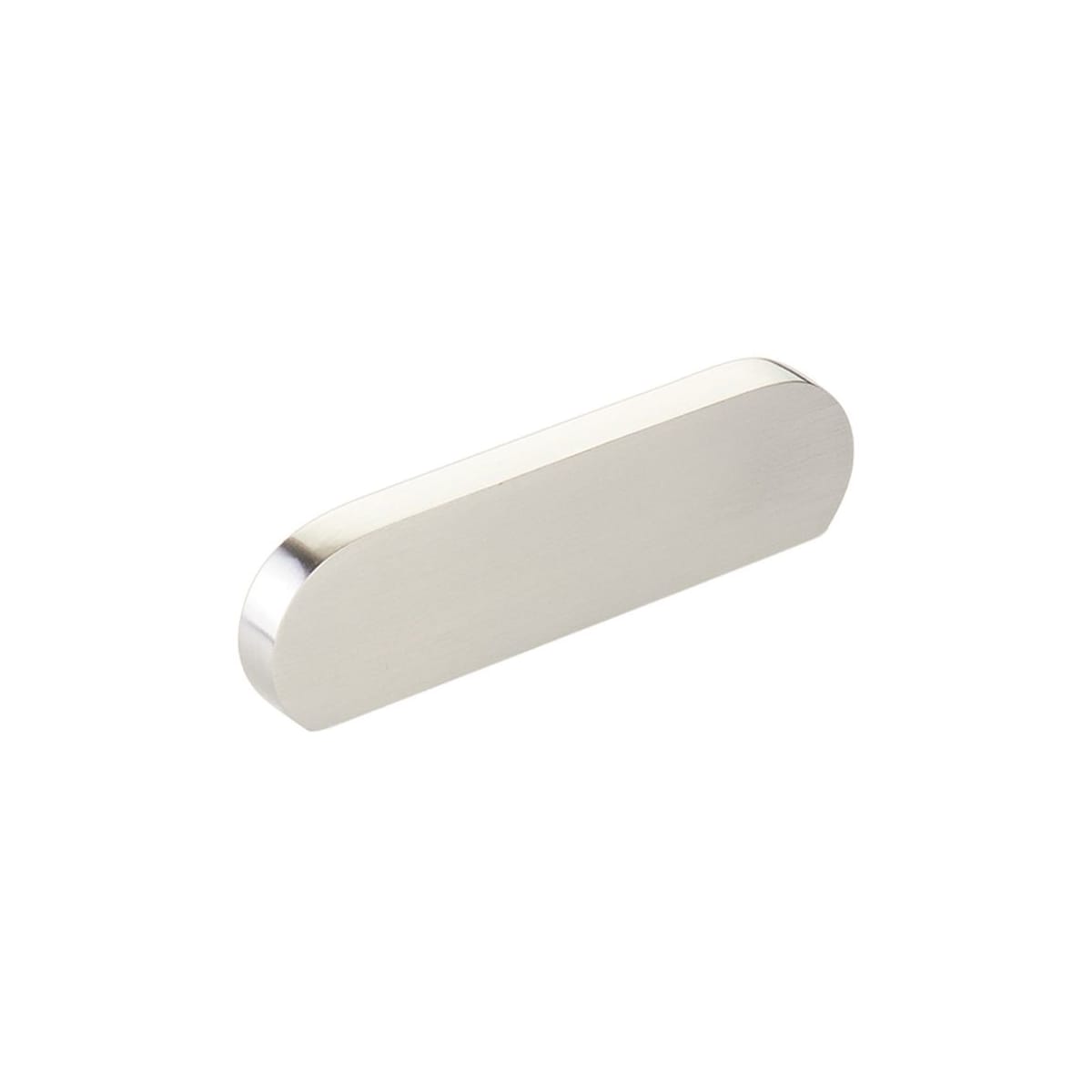 Schaub and Company - 10041-BN - Cafe Modern 3" Center to Center Oval Pill Cabinet Pull / Drawer Pull - Solid Brass in Brushed Nickel