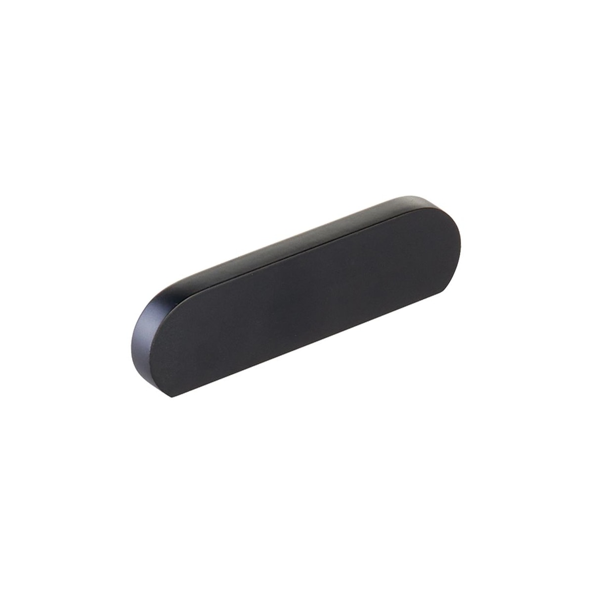 Schaub and Company - 10041-MB - Cafe Modern 3" Center to Center Oval Pill Cabinet Pull / Drawer Pull - Solid Brass in Matte Black
