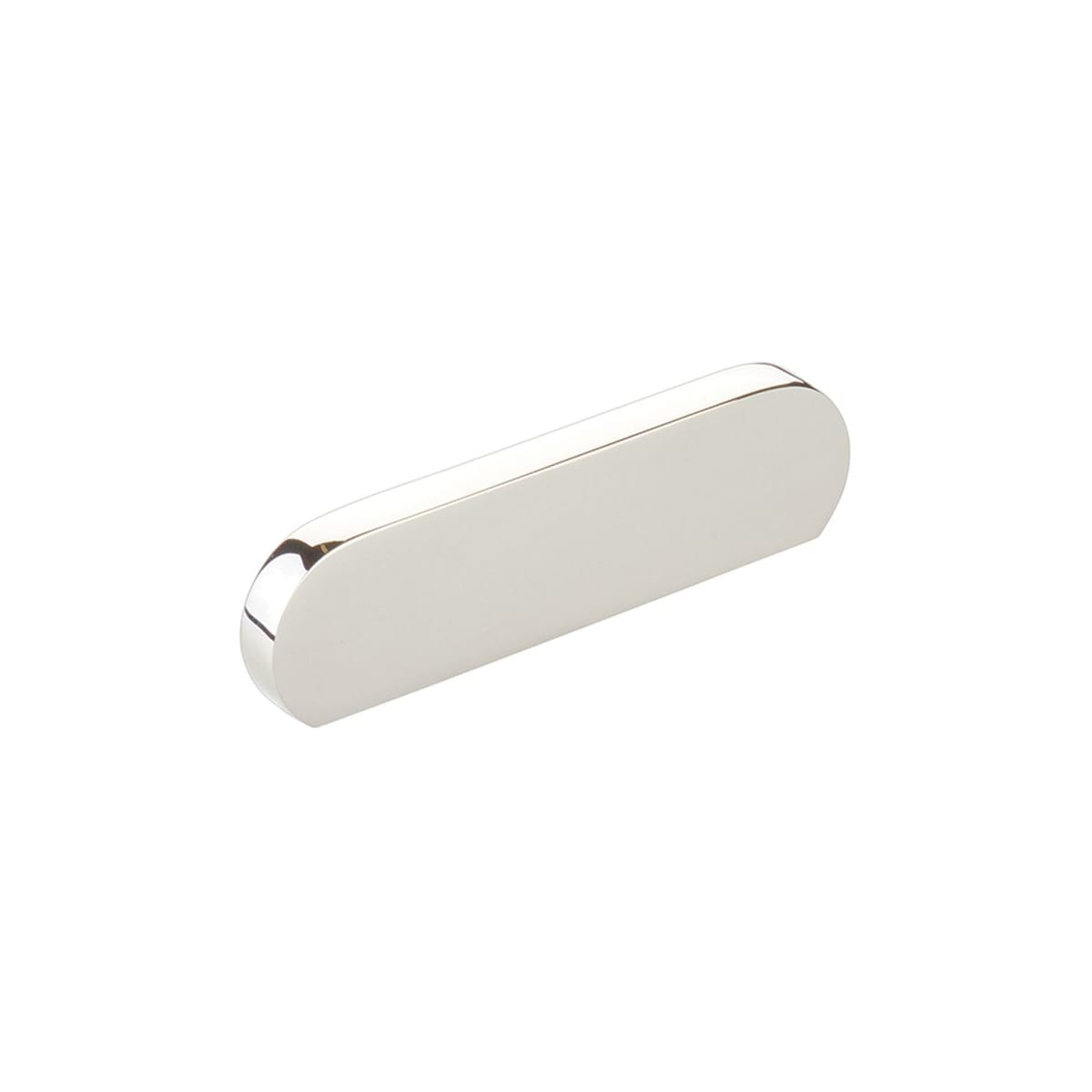 Schaub and Company - 10041-PN - Cafe Modern 3" Center to Center Oval Pill Cabinet Pull / Drawer Pull - Solid Brass in Polish Nickel