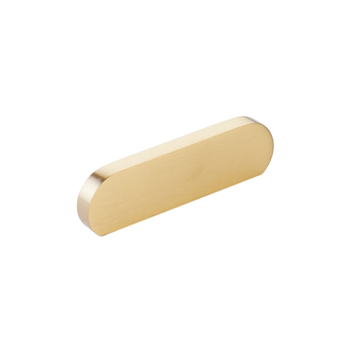 Cafe Modern 3" Center to Center Oval Pill Cabinet Pull / Drawer Pull - Solid Brass