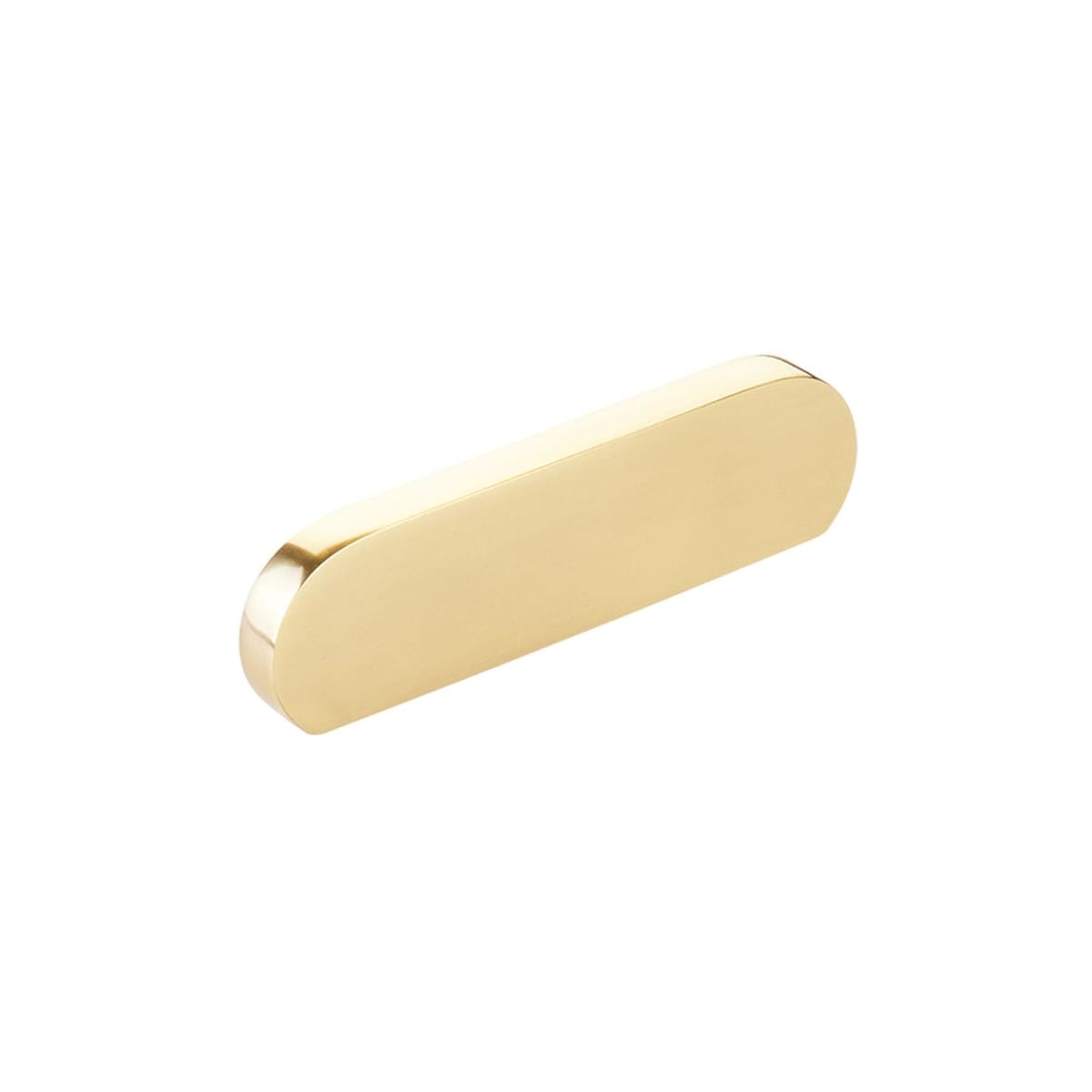 Cafe Modern 3" Center to Center Oval Pill Cabinet Pull / Drawer Pull - Solid Brass