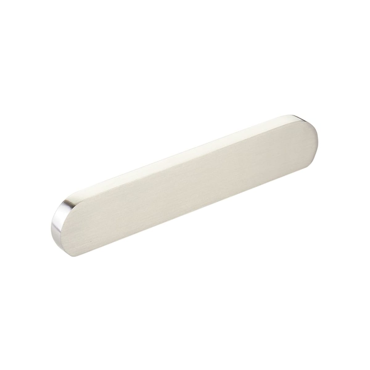 Schaub and Company - 10042-BN - Cafe Modern 4" or 5" Center to Center Oval Pill Cabinet Pull / Drawer Pull - Solid Brass in Brushed Nickel
