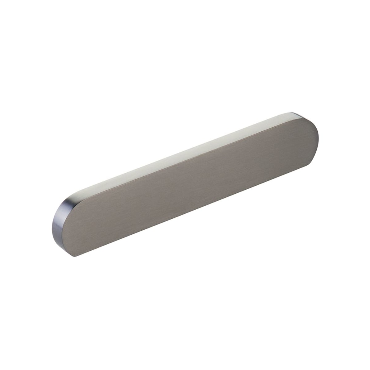 Schaub and Company - 10042-GM - Cafe Modern 4" or 5" Center to Center Oval Pill Cabinet Pull / Drawer Pull - Solid Brass in Gun Metal