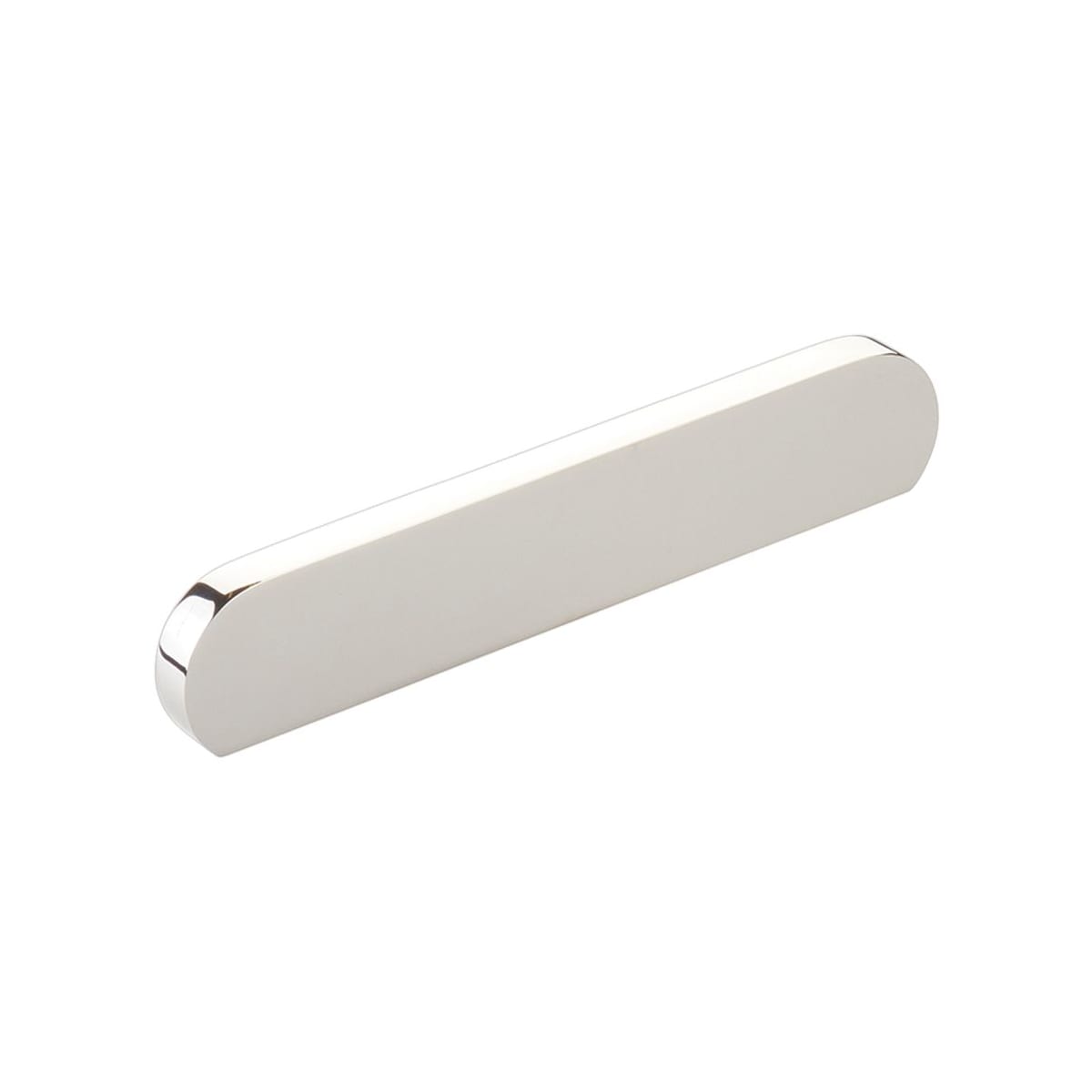 Cafe Modern 4" or 5" Center to Center Oval Pill Cabinet Pull / Drawer Pull - Solid Brass