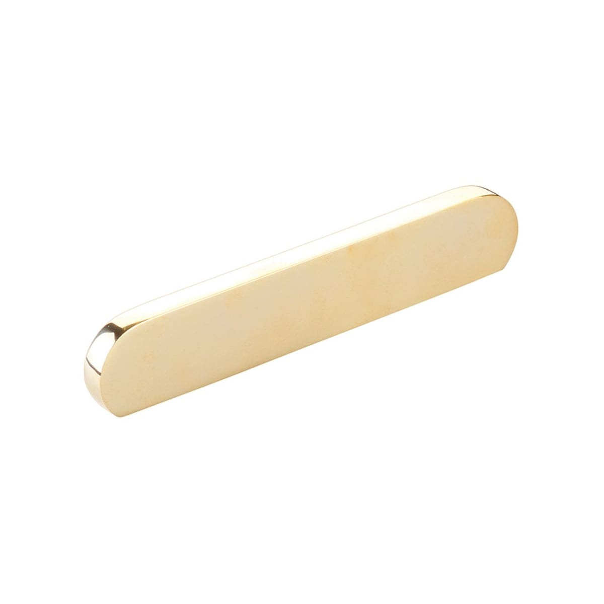 Cafe Modern 4" or 5" Center to Center Oval Pill Cabinet Pull / Drawer Pull - Solid Brass