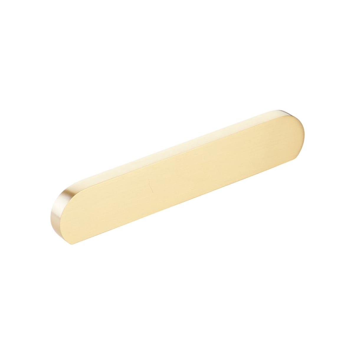 Cafe Modern 4" or 5" Center to Center Oval Pill Cabinet Pull / Drawer Pull - Solid Brass